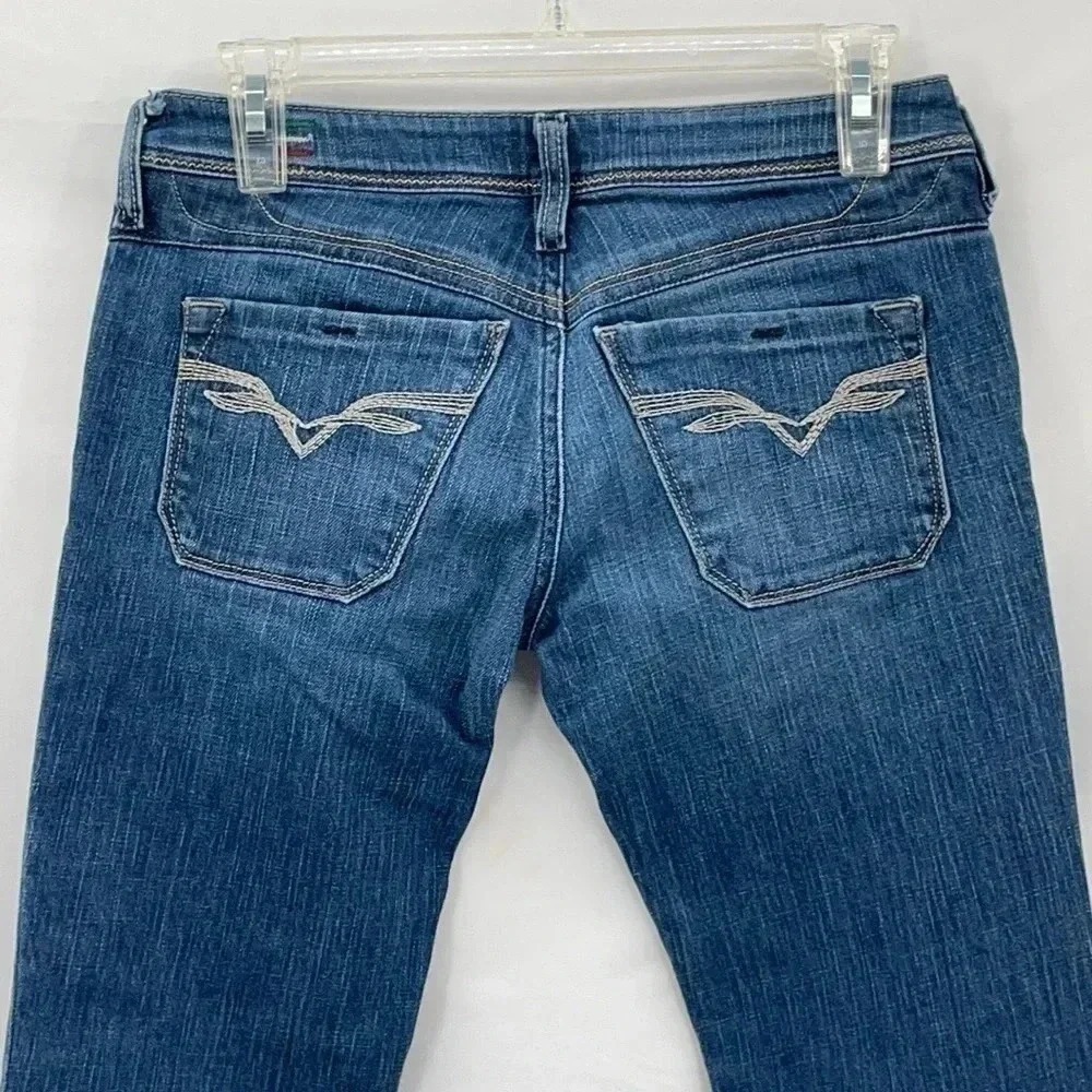 Diesel Lowky B.C. Jeans Womens 26 Blue Bootcut Low Rise Stretch Made in Italy - Picture 5 of 9